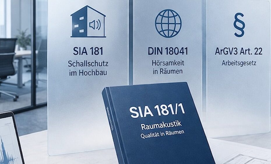Nouvelle norme SIA 18/1 – Comprendre les exigences. Concevoir correctement les espaces. 4 L'illustration met en évidence le rapport entre la norme SIA 181/1 et d'autres référentiels